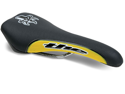 The product saddles MNT Cross Saddle Yellow