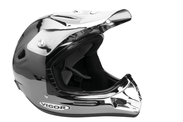 VM2 BC Black chrome vamoose helmet