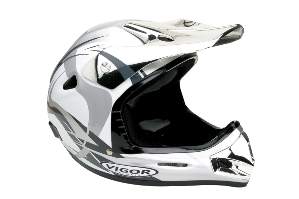 VM2 SW silver white vamoose helmet